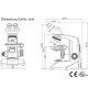 MICROSCOPIO CXL TRINOCULAR 45 CON VISOR ROTATORIO, AJUSTE INTERPUPILAR, ILUMINADO HALÓGENO- LABOMED - Envío Gratuito